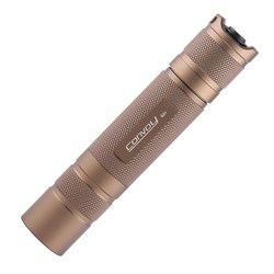 Фонарь Convoy S2+ (XPL HI U6-3A, 5000K, 7135x8, 1x18650, 118x24мм, 76г, цвет "desert tan", SMO, без АКБ) 38331
