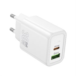 Зарядное устройство 220V -> USB 5V hoco N63, белое 38891 - фото 21402