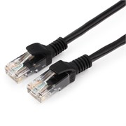 Patch-cord UTP-5e, медный, 15м, 26AWG, многожильный, чёрный (PP10-15M/BK) 38880