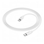 Кабель USB Type-C (M) --> Type-C (M) 1.0м (USB 2.0) hoco X87, силикон, белый 38892