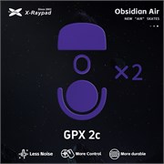 Ножки для мыши (глайды) X-raypad Obsidian Air для Logitech G PRO X Superlight 2c, комплект из 2-х наборов 39004