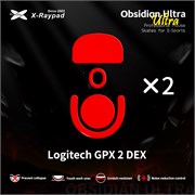 Ножки для мыши (глайды) X-raypad Obsidian Ultra для Logitech G PRO X Superlight 2 DEX, комплект из 2-х наборов 39014