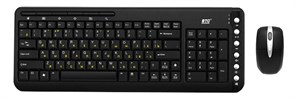 Клавиатура+мышь BTC 6309URF Black, Cordless Optical, slim, USB