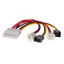 Переходник питания Molex 4-pin (m) - 2x3-pin 12V + 2x3-pin 5V (AK-CA-34) - фото 10074