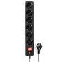 Сетевой фильтр 6 розеток 5.0м, Black, Гарнизон EHB-15 - фото 13435