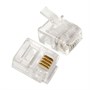 RJ-11 коннектор телефонный 6P4C, 1шт. - фото 14364