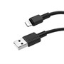 Кабель USB A --> Lightning 8pin (m) 1.0м для Apple, hoco X29, чёрный 35542