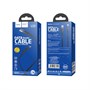 Кабель USB A --> Type-C (M) 1.2м (USB 2.0) hoсo U39, сине-чёрный 35553