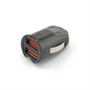 Зарядное устройство а/м 12/24V -> USB 5V 2 выхода, CelBro Extreme Mini, 2100mA, черный 35635