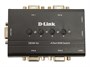 KVM-переключатель D-Link DKVM-4U/C2A USB/VGA на 4 компьютера (2 кабеля 1.8м в комплекте) 35695