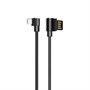Кабель USB A --> Micro USB 5P (B) 1.2м hoco U37, угловой, чёрный 37093