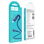 Кабель USB Type-C (M) --> Lightning 8pin (m) 1.0м (USB 2.0) hoco X71, синий нейлон 37368