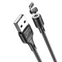 Кабель USB A --> Type-C (M) 1.0м (USB 2.0) hoco X52, магнитный разъём, чёрный 37388