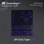 Противоскользящие наклейки на мышь X-raypad Cicada Wings V2 DIY версия, неделённый, PORON®, фиолетовые 37806