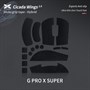 Противоскользящие наклейки на мышь X-raypad Cicada Wings V2 для Logitech G PRO X Superlight / 2, чёрные 38064