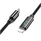 Кабель USB Type-C (M) --> Lightning 8pin (m) 1.2м для Apple, hoco U125, с дисплеем, черный, PD 27W 38890 - фото 21399