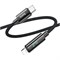 Кабель USB Type-C (M) --> Lightning 8pin (m) 1.2м для Apple, hoco U125, с дисплеем, черный, PD 27W 38890 - фото 21400
