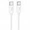 Кабель USB Type-C (M) --> Type-C (M) 1.0м (USB 2.0) hoco X87, силикон, белый 38892