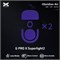 Ножки для мыши (глайды) X-raypad Obsidian Air для Logitech G PRO X Superlight 2 / G PRO X2 SUPERSTRIKE, комплект из 2-х наборов 39013