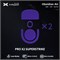 Ножки для мыши (глайды) X-raypad Obsidian Air для Logitech G PRO X Superlight 2 / G PRO X2 SUPERSTRIKE, комплект из 2-х наборов 39013